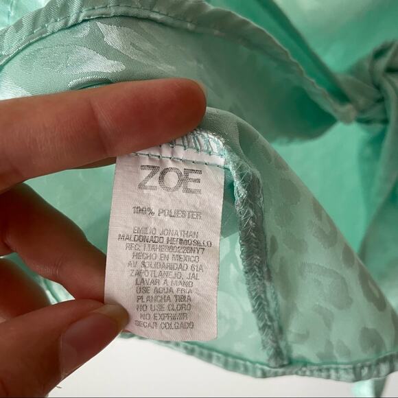 Zoe Summer Cowl Neck Tank Top Size Small - Picture 5 of 5